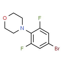4-(4-溴-2,6-二氟苯基)吗啉结构式