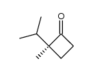 (S)-2-isopropyl-2-methylcyclobutanone结构式