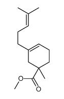 methyl 1-methyl-3-(4-methylpent-3-enyl)cyclohex-3-ene-1-carboxylate Structure
