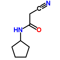 2-氰基-N-环戊基乙酰胺结构式