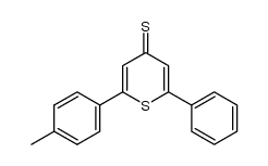 2-phenyl-6-p-tolyl-4H-thiopyran-4-thione结构式