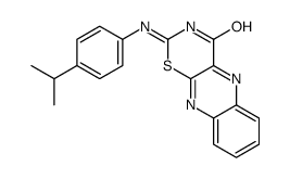 2-(4-propan-2-ylanilino)-[1,3]thiazino[5,6-b]quinoxalin-4-one Structure