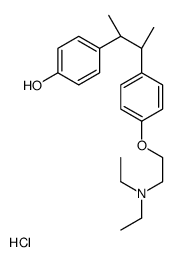 4-[(2R,3R)-3-[4-[2-(diethylamino)ethoxy]phenyl]butan-2-yl]phenol,hydrochloride Structure