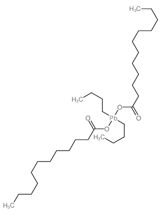Dodecanoic acid,1,1'-(dibutylplumbylene) ester structure