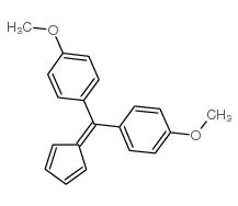 6,6-Bis(p-methoxyphenyl)fulvene结构式