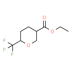 ethyl 6-(trifluoromethyl)oxane-3-carboxylate Structure