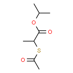 2-(Acetylthio)propionic acid isopropyl ester Structure