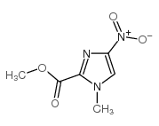 1-甲基-4-硝基-1H-咪唑-2-羧酸甲酯结构式