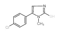 5-(4-氯苯基)-1-甲基-1H-咪唑-2-硫醇结构式