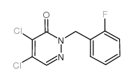 4,5-dichloro-2-(2-fluorobenzyl)pyridazine-3(2h)-one Structure