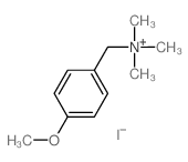 (4-methoxyphenyl)methyl-trimethyl-azanium结构式