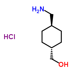 trans-4-(aminomethyl)cyclohexanemethanol hydrochloride Structure