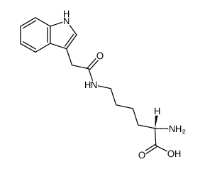 indole-3-acetyl-epsilon-lysine Structure