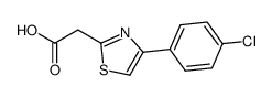 2-(4-(4-chlorophenyl)thiazol-2-yl)acetic acid Structure