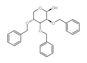2,3,4-三-邻苯甲基-~-D-阿拉伯呱喃糖结构式