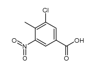 3-chloro-4-methyl-5-nitro benzoic acid Structure