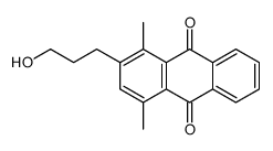 2-(3-hydroxypropyl)-1,4-dimethylanthracene-9,10-dione结构式