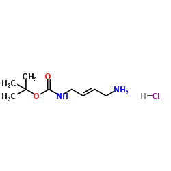 (4-氨基丁-2-烯-1-基)氨基甲酸叔丁酯盐酸盐结构式