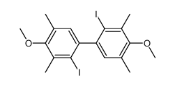 2,2'-Diiod-4,4'-dimethoxy-3,5,3',5'-tetramethyl-biphenyl结构式
