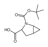 (1S,3S,5S)-2-(tert-butoxycarbonyl)-2-azabicyclo[3.1.0]hexane-3-carboxylic acid structure
