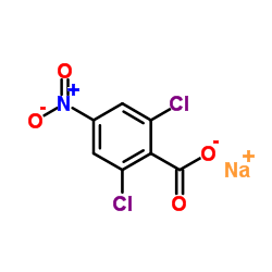 2,6-Dichloro-4-nitro-benzoic acid sodium salt Structure