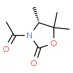 2-Oxazolidinone, 3-acetyl-4,5,5-trimethyl-, (R)- (9CI) Structure