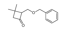 2-((benzyloxy)methyl)-3,3-dimethylcyclobutan-1-one Structure