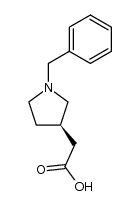 (3R)-2-(1-Benzylpyrrolidin-3-yl)acetic acid Structure