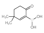 3,3-二甲基-6-氧代环己基-1-硼酸结构式