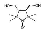 反式-3,4-双(羟甲基)-2,2,5,5-四甲基吡咯烷-1-基氧基结构式