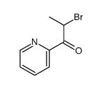 1-Propanone, 2-bromo-1-(2-pyridinyl)- (9CI) Structure