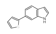 6-噻吩-2-基-1H-吲哚结构式
