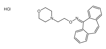 dibenzo[1,2-a:1',2'-e][7]annulen-11-ylidene(2-morpholin-4-ylethoxy)azanium,chloride结构式