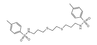 1,12-bis(p-toluenesulfonyl)-5,8-dithia-1,12-diazadodecane结构式