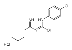 (1Z)-1-(1-aminopentylidene)-3-(4-chlorophenyl)urea,hydrochloride Structure