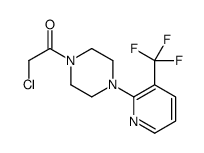 2-氯-1-{4-[3-[三(三氟甲基)吡啶-2-基]哌嗪-1-基}乙-1-酮结构式