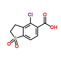 4-Chloro-2,3-dihydro-1-benzothiophene-5-carboxylic acid 1,1-dioxide Structure