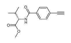 N-(4-ethynylbenzoyl)-L-valine methyl ester结构式
