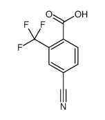 4-氰基-2-三氟甲基苯甲酸结构式
