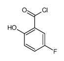Benzoyl chloride, 5-fluoro-2-hydroxy- (9CI)结构式