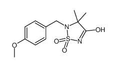 5-(4-METHOXY-BENZYL)-4,4-DIMETHYL-1,1-DIOXO-1L6-[1,2,5]THIADIAZOLIDIN-3-ONE结构式