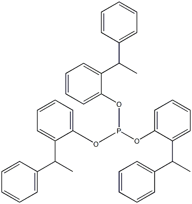 Phosphorous acid tris[2-(α-methylbenzyl)phenyl] ester结构式