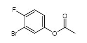 acetic acid 3-bromo-4-fluoro-phenyl ester Structure