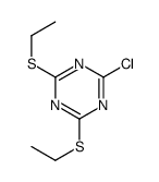 2-chloro-4,6-bis(ethylsulfanyl)-1,3,5-triazine Structure