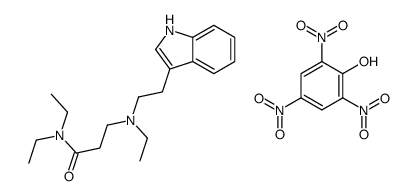N,N-diethyl-3-[ethyl-[2-(1H-indol-3-yl)ethyl]amino]propanamide,2,4,6-trinitrophenol Structure