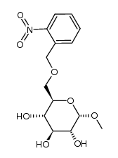 methyl 6-O-(2-nitrobenzyl)-α-D-glucopyranoside Structure