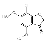 3(2H)-Benzofuranone,7-chloro-4,6-dimethoxy- Structure