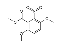 methyl 3,6-dimethoxy-2-nitrobenzoate结构式
