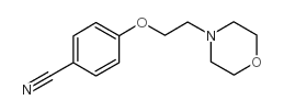 4-(2-吗啉-4-基乙氧基)苯甲腈结构式