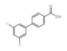 3',5'-二氟-[1,1'-联苯]-4-羧酸结构式